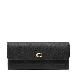 Coach Голям дамски портфейл Coach CAO17 Черен