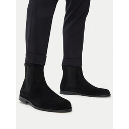 Calvin Klein Klassische Stiefeletten Calvin Klein Ess Rubber Chelsea Su HM0HM02055 Schwarz