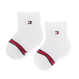 

Набір 2 пар високих дитячих шкарпеток Tommy Hilfiger 320504001 Tommy Original 085, Білий