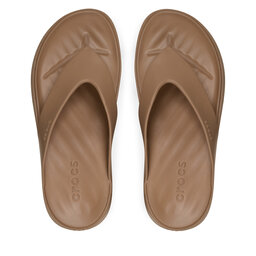 Crocs Zehentrenner Crocs Getaway Platform Flip 209410 Braun
