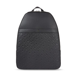 Tommy Hilfiger Plecak Tommy Hilfiger Th Monogram Pu Backpack AM0AM11612 Black BDS