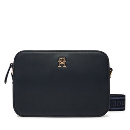 Tommy Hilfiger Дамска чанта Tommy Hilfiger Th Logotape Camera Bag AW0AW17229 Тъмносин