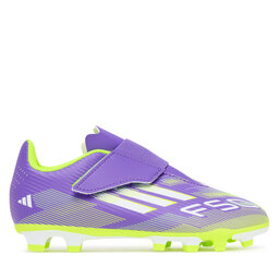 adidas Zapatos de fútbol adidas F50 Club Hook-and-Loop Firm/Multi-Ground Boots Kids JI0036 Violeta