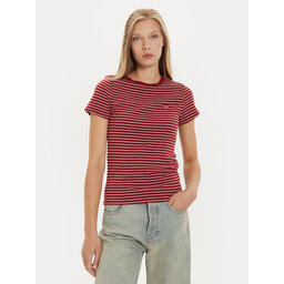Levi's® Levi's® Marškinėliai Essential Housemark 000KK-0005 Raudona Slim Fit