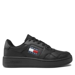 

Снікерcи Tommy Jeans Tjw Retro Basket Ess EN0EN02434 Triple Black BDS, Чорний