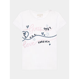 Guess Guess Marškinėliai A3GI02 K6YW1 Balta Regular Fit