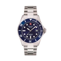 Swiss Alpine Military Uhr Swiss Alpine Military Diver 7053.1135 Silver