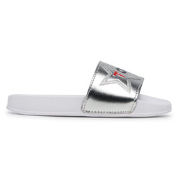 

Шльопанці Tommy Hilfiger Logo Print Pool Slide T3A0-30890-0742 M Silver 904, Срібний
