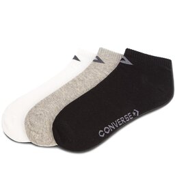 Converse Комплект 3 чифта къси чорапи унисекс Converse E747A-3010 Бял