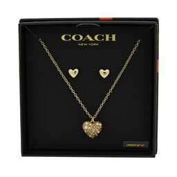 Coach Schmuckset Halskette und Ohrringe Coach 37541359 Goldfarben