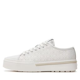 

Снікерcи Calvin Klein Low Top Lace Up Jaq Mono HM0HM01420 White Mono Jacquard 03A, Білий
