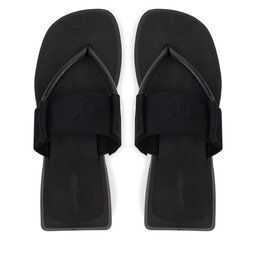 Calvin Klein Jeans Σαγιονάρες Calvin Klein Jeans Sq Low Wedge Sandal Rope YW0YW01717 Μαύρο