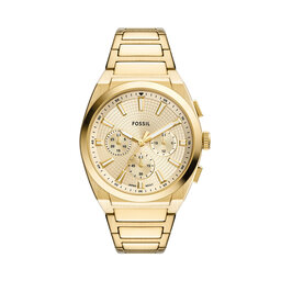 Fossil Uhr Fossil Everett Chronograph FS6119 Goldfarben