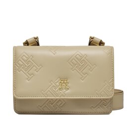 Tommy Hilfiger Ročna torba Tommy Hilfiger Th Refined Crossover Mono AW0AW15727 White Clay AES
