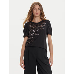 DKNY DKNY Majica P4MHTXVW Črna Regular Fit