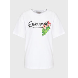 Ermanno Firenze Ermanno Firenze Marškinėliai D42EL036EK8 Balta Regular Fit