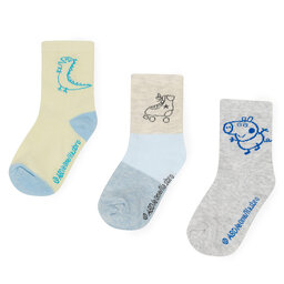 Peppa Pig Set di 3 paia di calzini lunghi da bambini Peppa Pig ACCS-SS24-234PP-A Blu