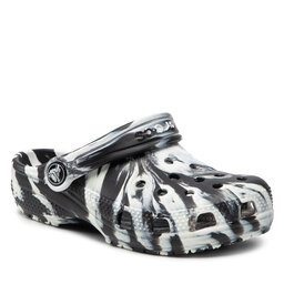 Crocs Šlepetės Crocs Classic Marbled Clog 207464 Black/White