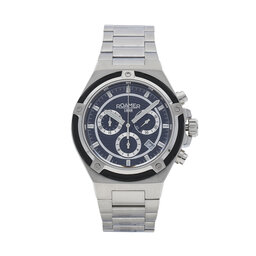 Roamer Zegarek Roamer Tempomaster Chrono 221837 41 55 20 Srebrny