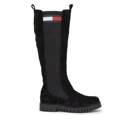 

Чоботи Tommy Jeans Tjw Long Shaft Suede Boot EN0EN02412 Black BDS, Чорний