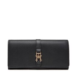 Tommy Hilfiger Große Damen Geldbörse Tommy Hilfiger Th Plush Lrg Flap Wallet AW0AW14234 BDS