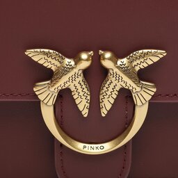 

Сумка Pinko Love Bell Mini AI 23-24 PLTT 100048 A14P Ribes Inte WW5Q, Бордовий
