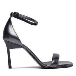 Calvin Klein Sandały Calvin Klein Geo Stil Square Sandal 90-Pearl HW0HW01993 Czarny