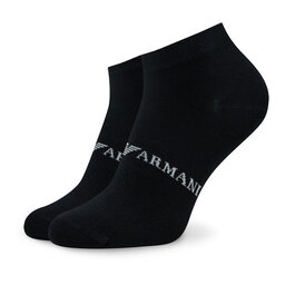 

Набір 2 пар низьких чоловічих шкарпеток Emporio Armani 302228 3R292 25521 Nero/Eagle Antracite, Чорний