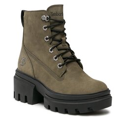 Timberland Stiefeletten Timberland Everleigh Boot 6In Laceup TB0A5Z689911 Dark Green Nubuck