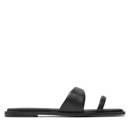 Calvin Klein Παντόφλες Calvin Klein Flat Slide Lth HW0HW02071 Μαύρο