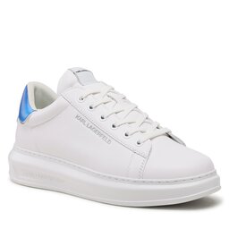 KARL LAGERFELD Sneakersy KARL LAGERFELD KL52573 White Lthr w/Blue