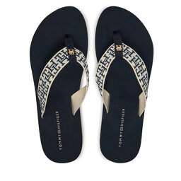 Tommy Hilfiger Zehentrenner Tommy Hilfiger Th Corporate Sandal FW0FW09610 Dunkelblau