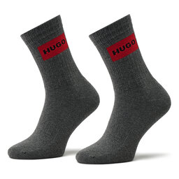 Hugo Σετ 2 ζευγάρια ψηλές κάλτσες unisex Hugo 2P Qs Rib Lab Col Cc 50468435 031
