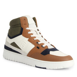 Tommy Hilfiger Zapatillas Tommy Hilfiger Th Basket Better Midcut Lth Mix FM0FM04793 Natural Cognac GTU