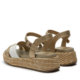 

Еспадрильї Tommy Hilfiger Platform Sandal T3A2-33263-0326 S Platinum/White X107, Золотий