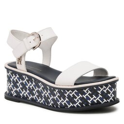 Tommy Hilfiger Szandál Tommy Hilfiger New Artisanal Flatform FW0FW07022 Ecru YBL