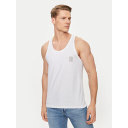 Versace Versace Tank top marškinėliai Medusa AUU01012 Balta Regular Fit