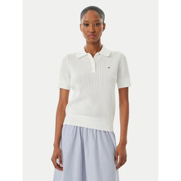 Tommy Hilfiger Tommy Hilfiger Poloshirt WW0WW49362 Weiß Slim Fit