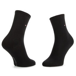 

Набір 2 пар високих жіночих шкарпеток Tommy Hilfiger 371221 Black 200, Чорний