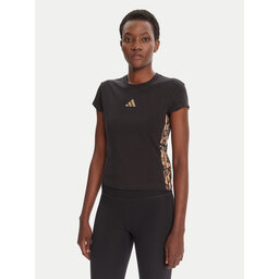 adidas adidas Camiseta Animal Print 3-Stripes JM1856 Beis Slim Fit