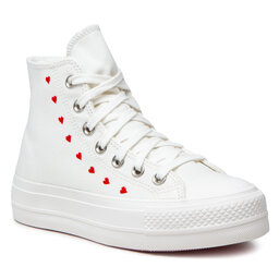 Converse Sneakers Converse Ctas Lift Hi A01599C Vintage White/University Red