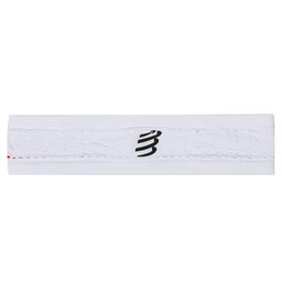 Compressport Opaska materiałowa Compressport Thin Headband On/Off CU00010B White 001
