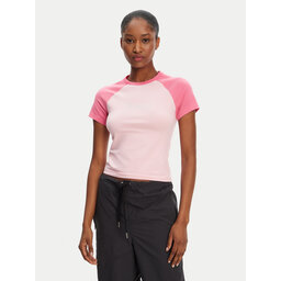 Juicy Couture Juicy Couture Camiseta Contrast JCWCT125307 Rosa Slim Fit