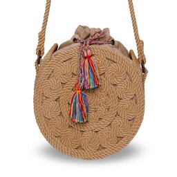 Bohonomad Handtasche Bohonomad Bohobag BOHOBAG-06 Beige