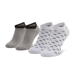 Calvin Klein Unisex trumpų kojinių komplektas (2 poros) Calvin Klein 701218715 White 004