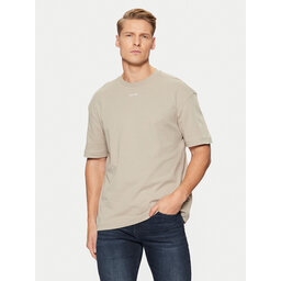 Calvin Klein Calvin Klein Camiseta Nano Logo Interlock T-Shirt K10K112487 Beis Regular Fit