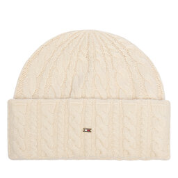 Tommy Hilfiger Mütze Tommy Hilfiger Enamel Flag AW0AW19111 Creme