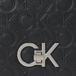 

Сумка Calvin Klein Re-Lock Shoulder Bag Md - Emb K60K611061 Ck Black BAX, Чорний