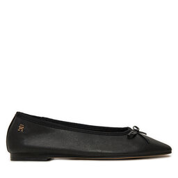 Tommy Hilfiger Балеринки Tommy Hilfiger Soft Leather FW0FW08355 Черен
