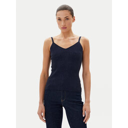 Fracomina Fracomina Felső FR25ST4006K410J9 Sötétkék Slim Fit